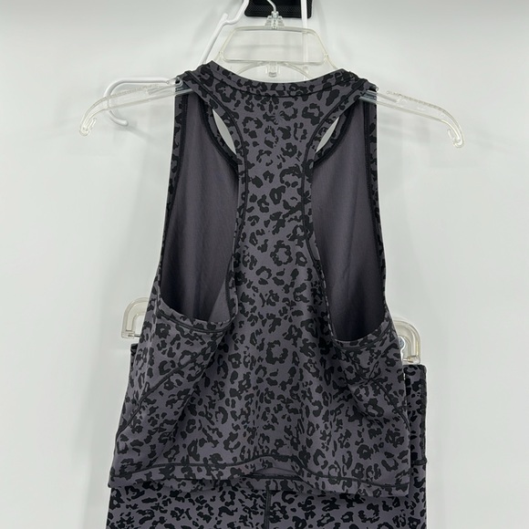 Athleta Charcoal Leopard Print Activewear Set - Picture 5 of 5
